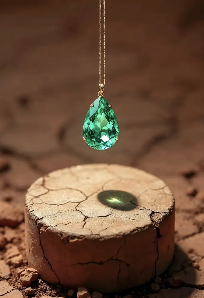 LÁGRIMA CRISTAL VERDE
